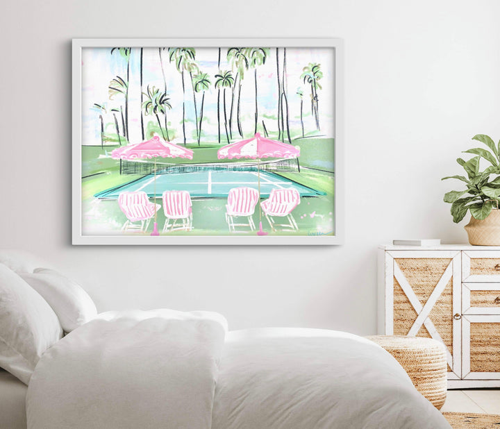 TENNIS IN PARADISE - Art Print