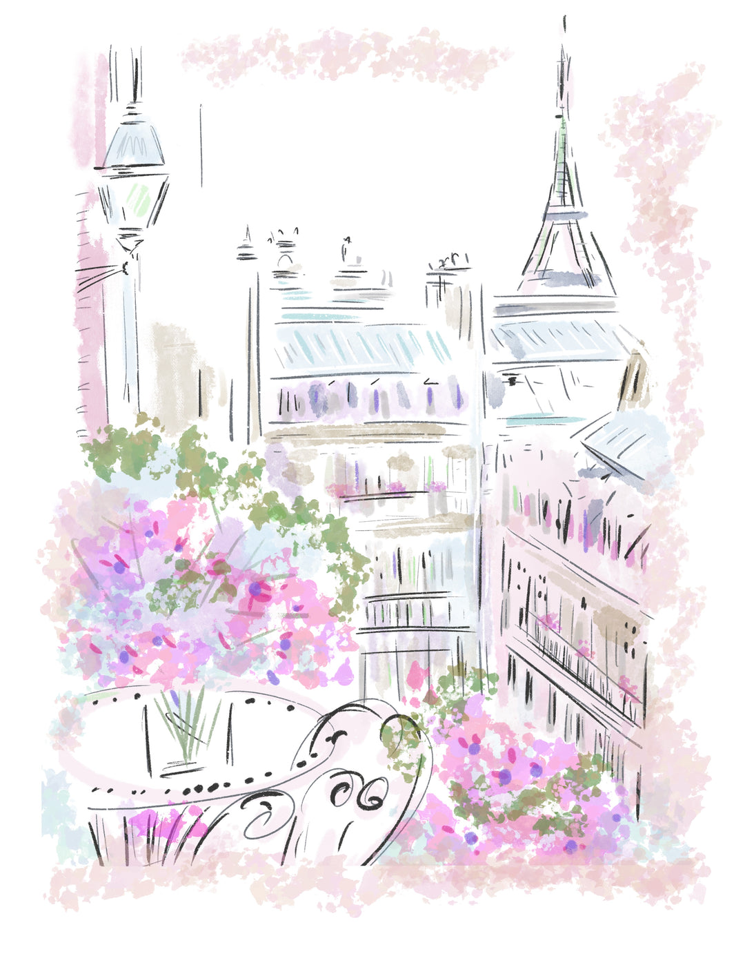 PARIS BALCONY - Art Print
