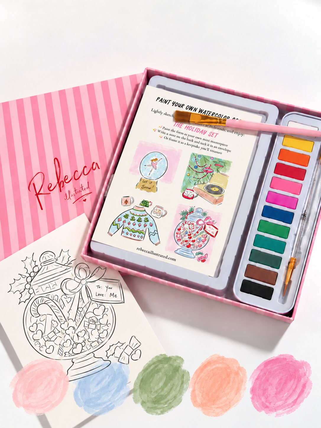 PAINT YOUR OWN: Watercolor Kit- The Holiday Set