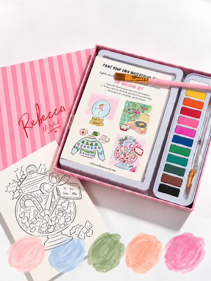 PAINT YOUR OWN: Watercolor Kit- The Holiday Set