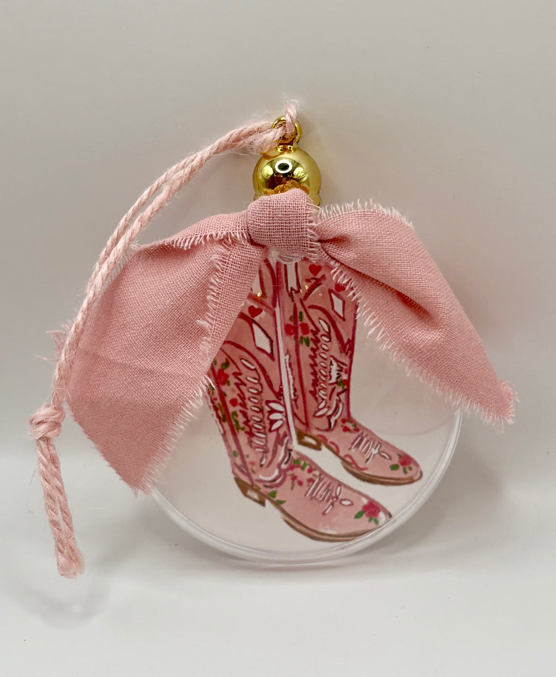 PINK BOOTS - Ornament