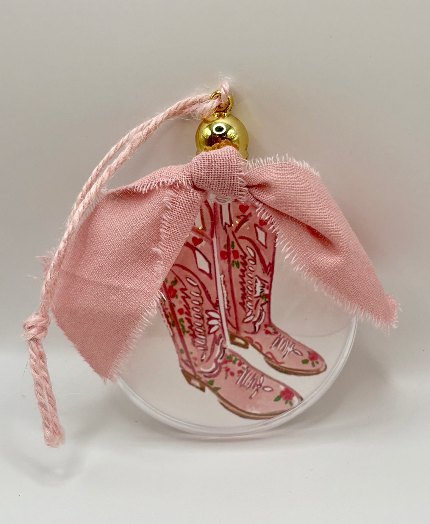 PINK BOOTS - Ornament