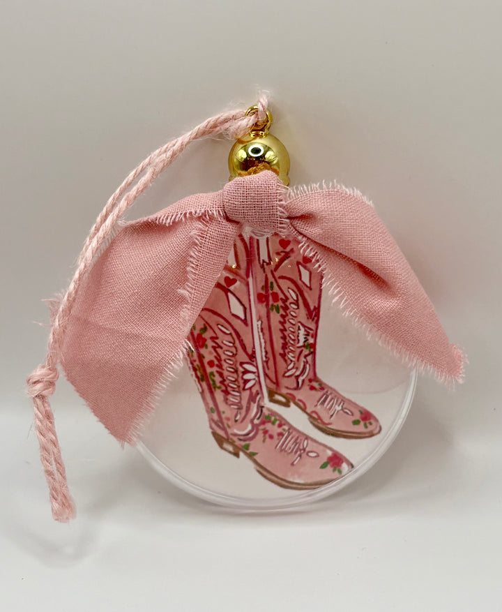 PINK BOOTS - Ornament