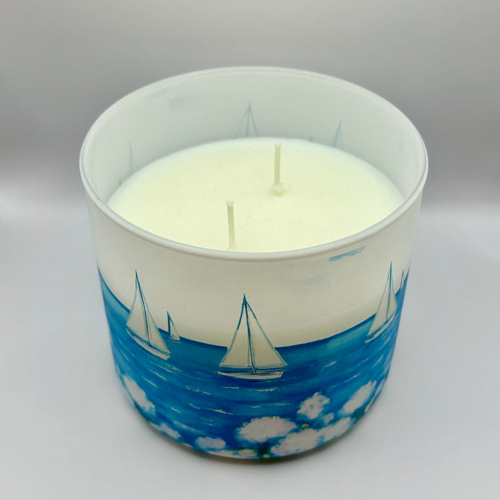 WHITE SAILBOATS - Candle