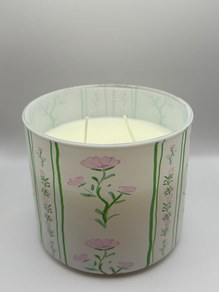 GREEN & PINK FLORAL - Candle