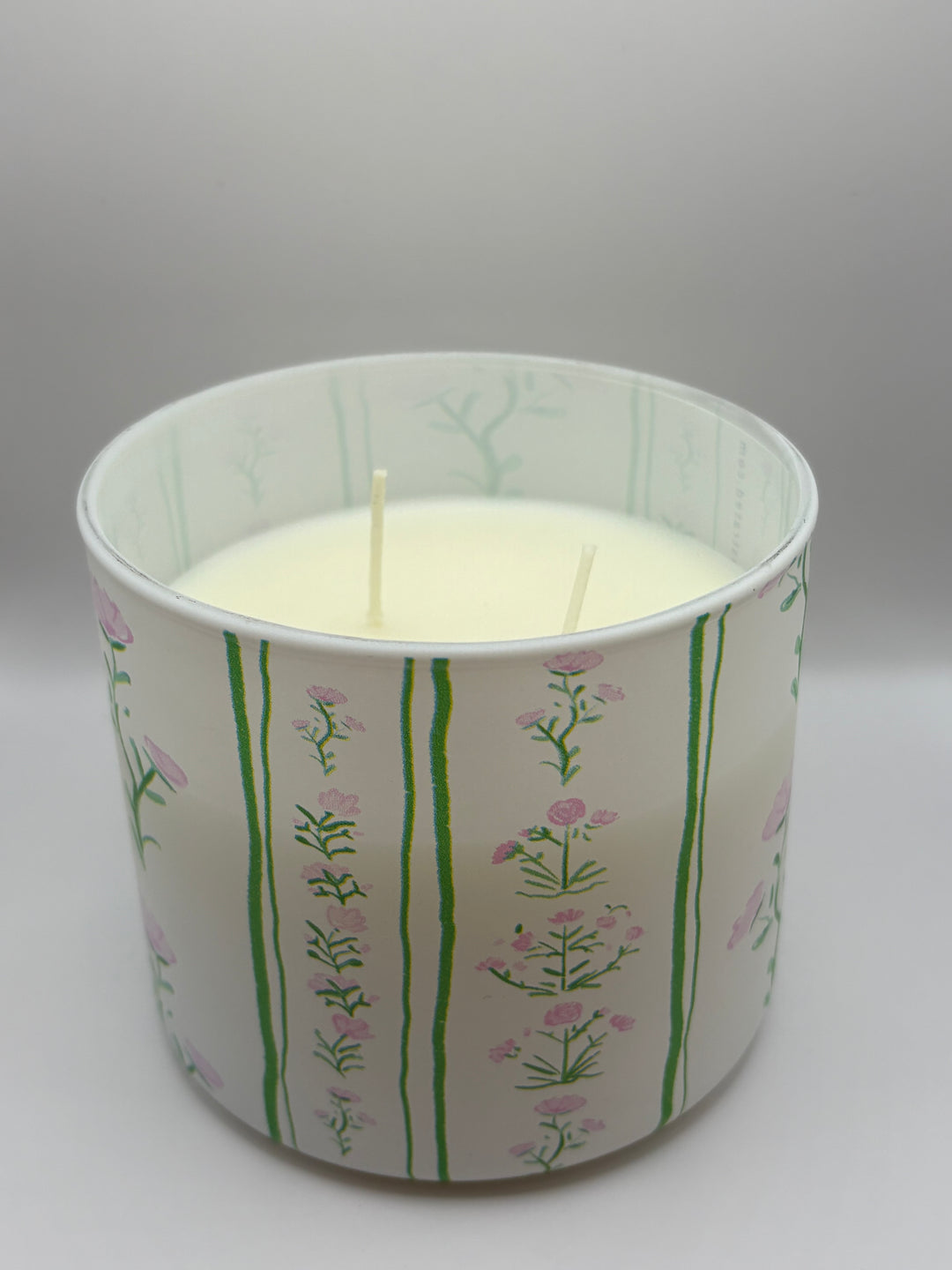 GREEN & PINK FLORAL - Candle