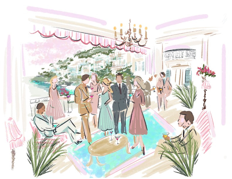 MONACO PARTY - Art Print