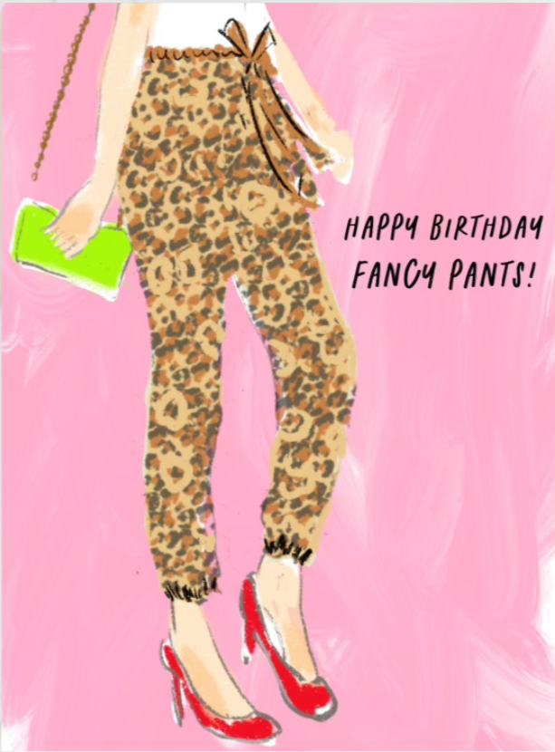 FANCY PANTS - Note Card