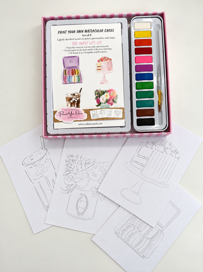 PAINT YOUR OWN: Watercolor Kit- Sweet Life