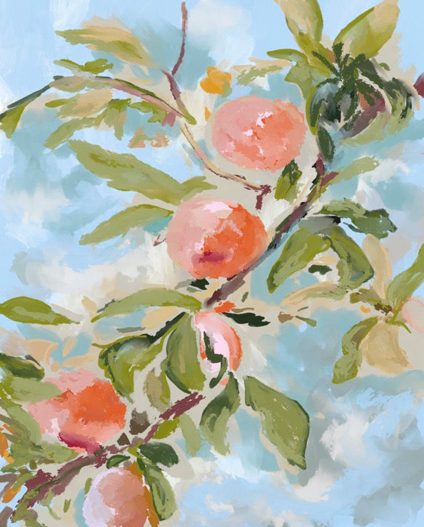 PEACH TREE - Art Print