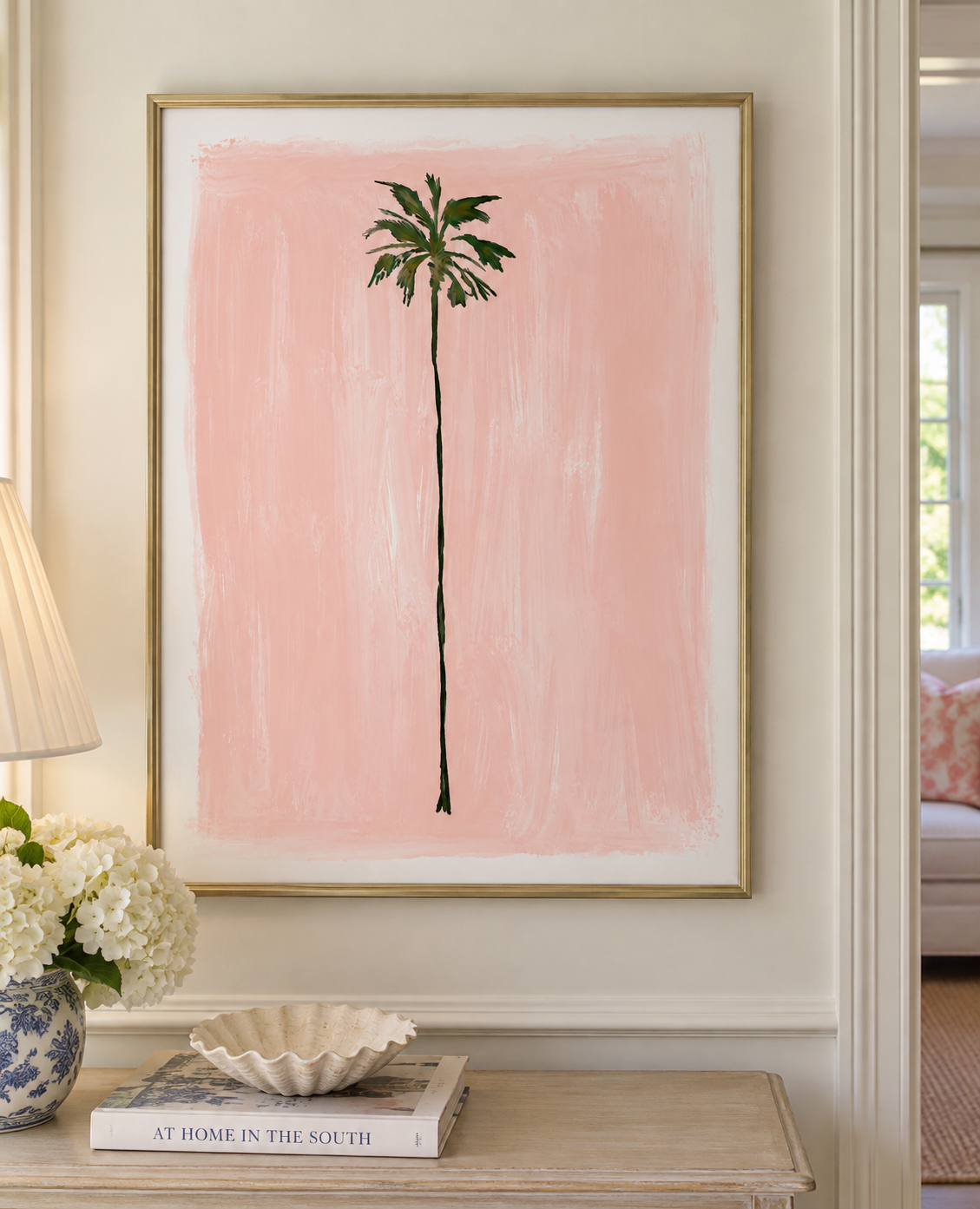 PEACH PALM- Art Print