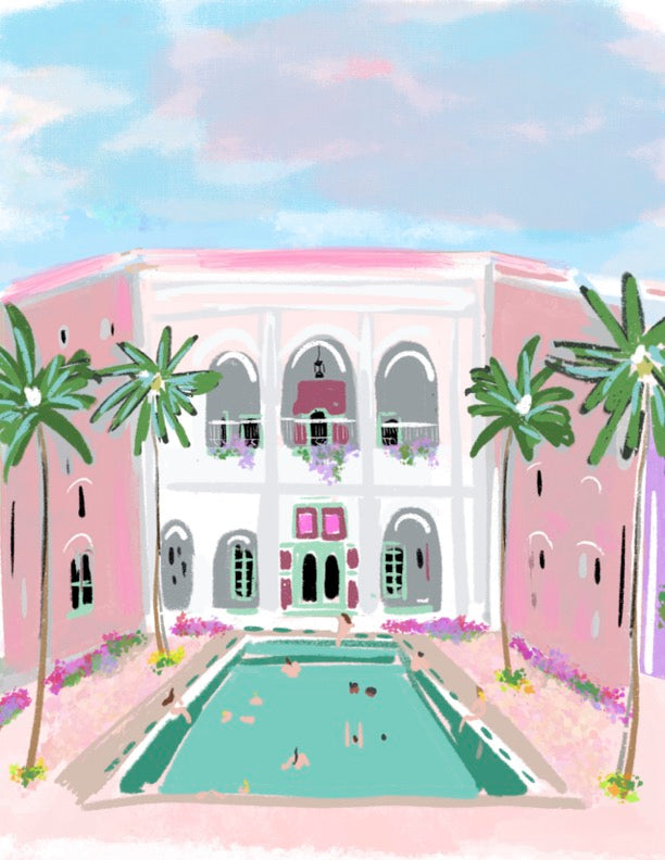 POOL DAY - Art Print