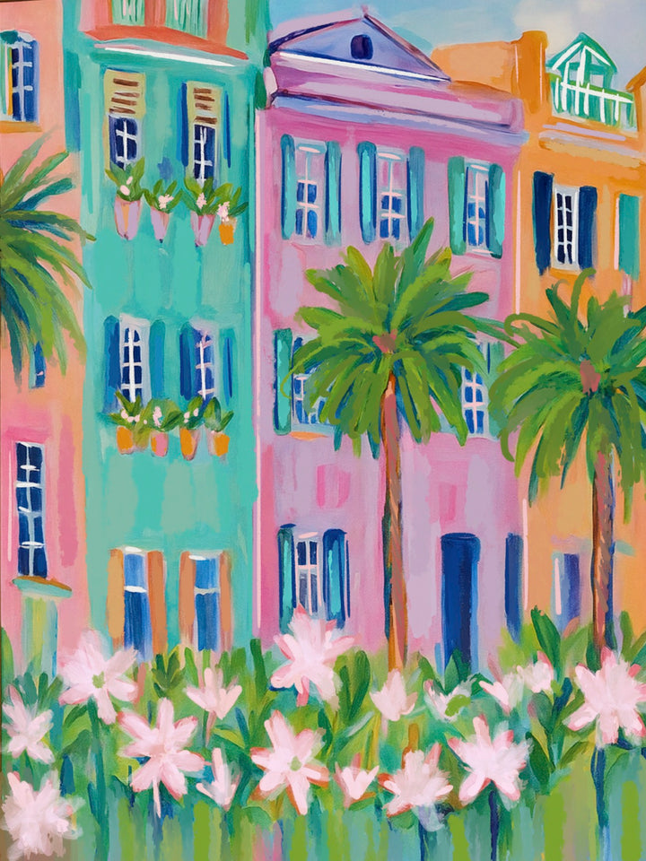 RAINBOW HOMES FLORALS - Art Print