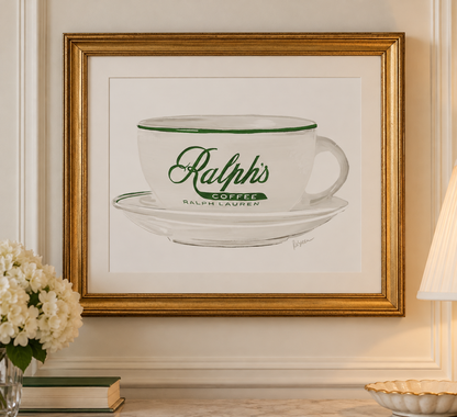 RALPH'S COFFEE Art Print