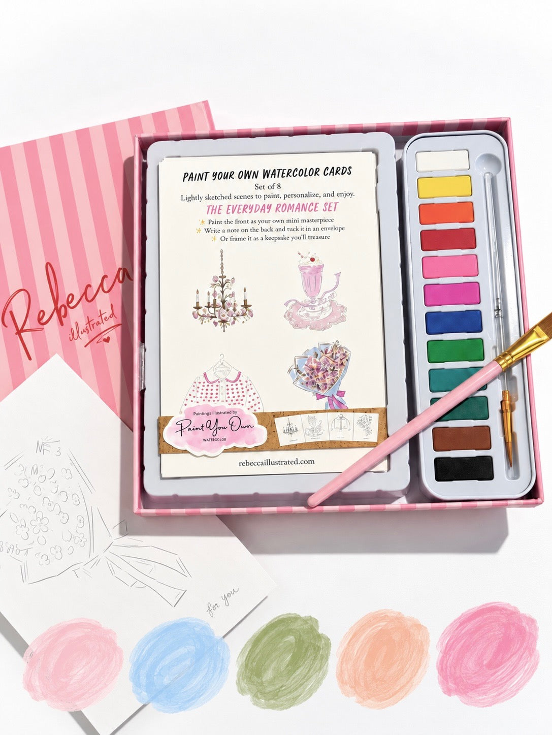 PAINT YOUR OWN: Watercolor Kit- Everyday Romance