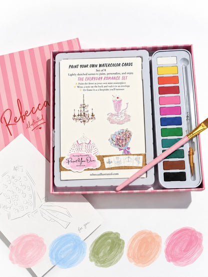 PAINT YOUR OWN: Watercolor Kit- Everyday Romance