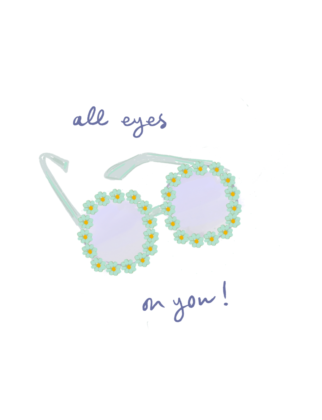 ALL EYES ON YOU - Note Card