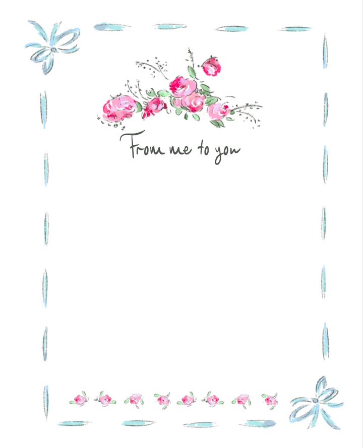 FROM ME TO YOU - Note Card
