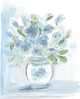 SPRING HYDRANGEA BLUES 2-ART PRINT
