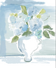 SPRING HYDRANGEA BLUES 1 - ART PRINT