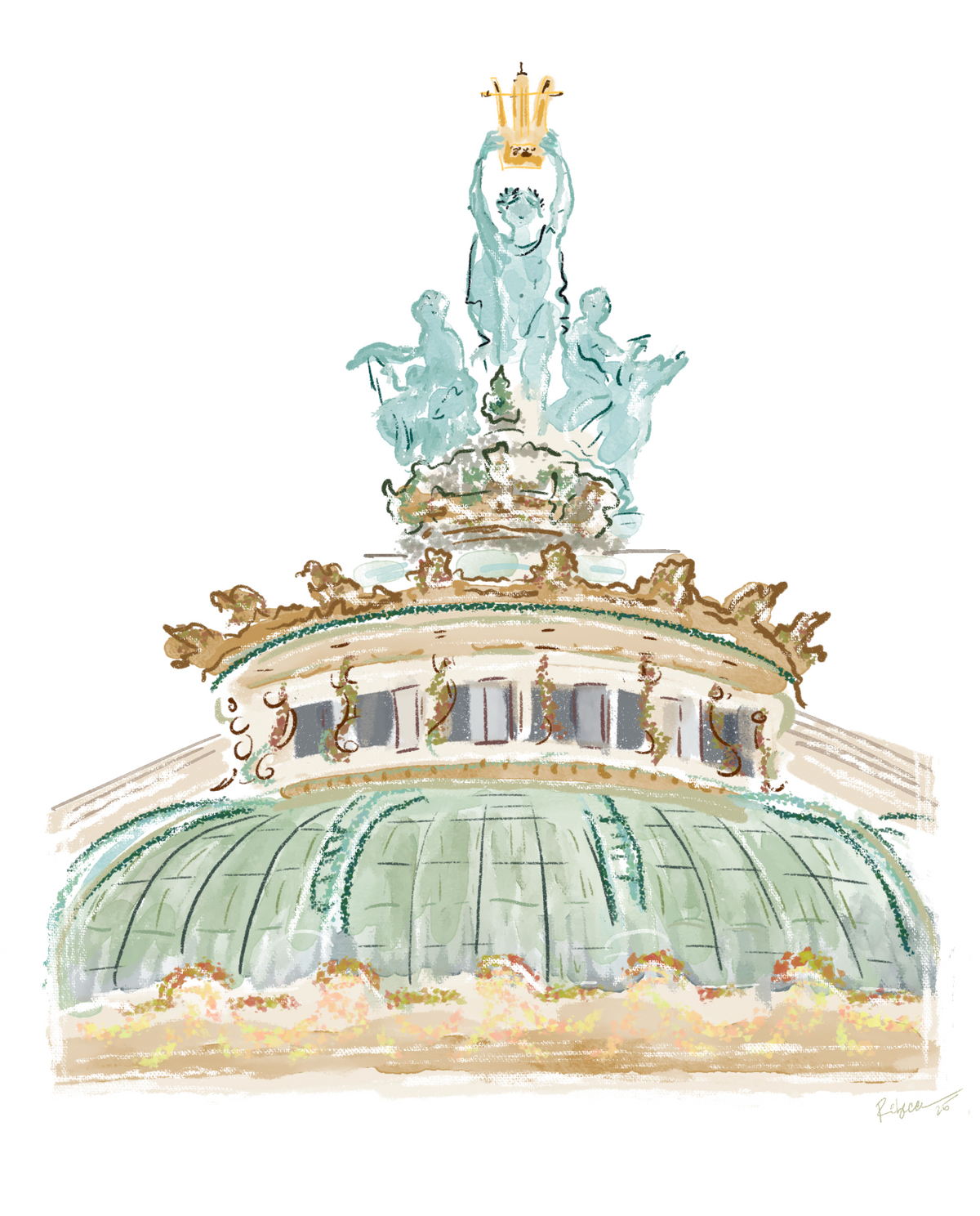 OPERA HOUSE PARIS-ART PRINT