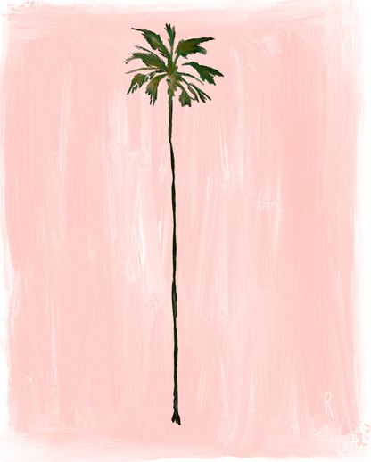 PEACH PALM- Art Print