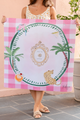PINK GINGHAM-MAHJONG MAT