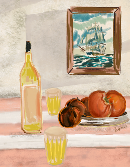TABLE FOR TWO Art Print