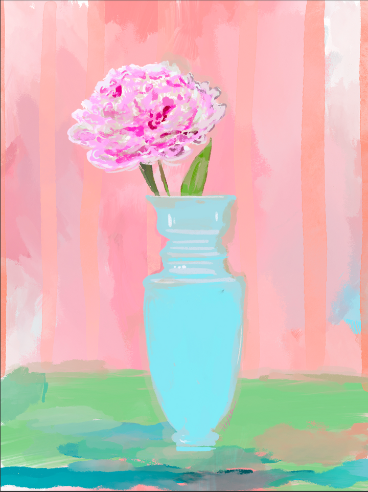 PINK PEONIES- Art Print