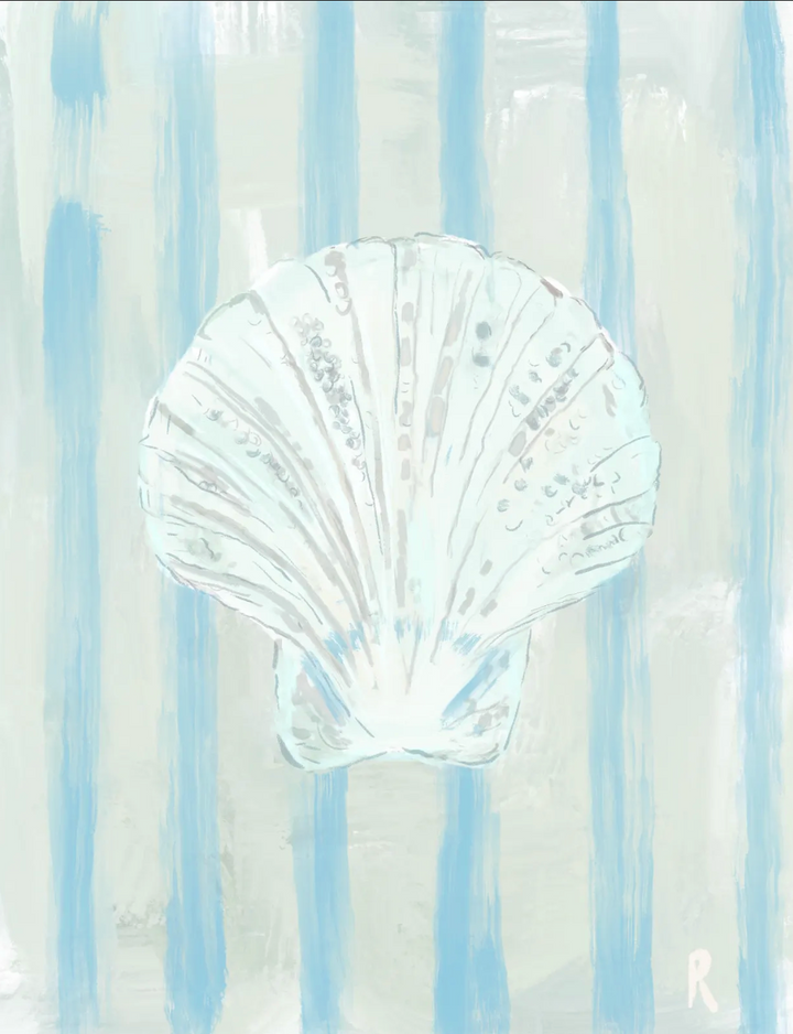 SEASIDE STRIPES- Art Print