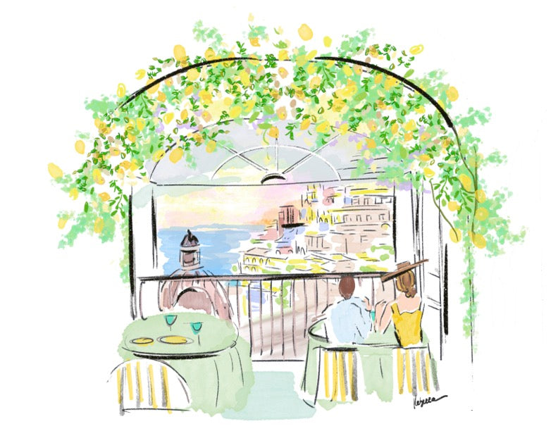 SORRENTO DINNER - Art Print