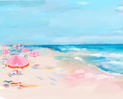 UMBRELLA SHORE - Art Print