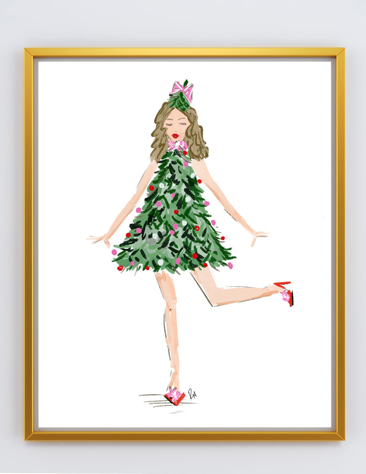 MISS CHRISTMAS - Art Print