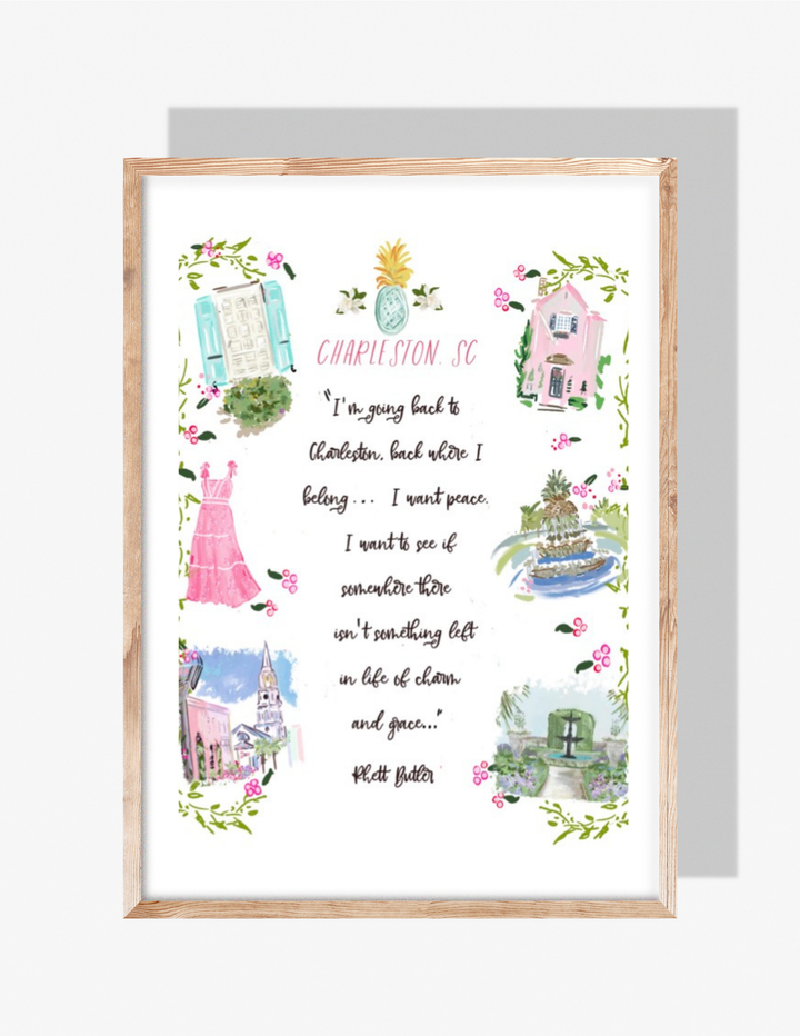 GOING BACK TO CHARLESTON - Art Print