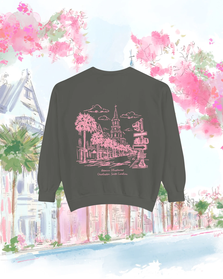 REBECCA ILLUSTRATED-Crewneck