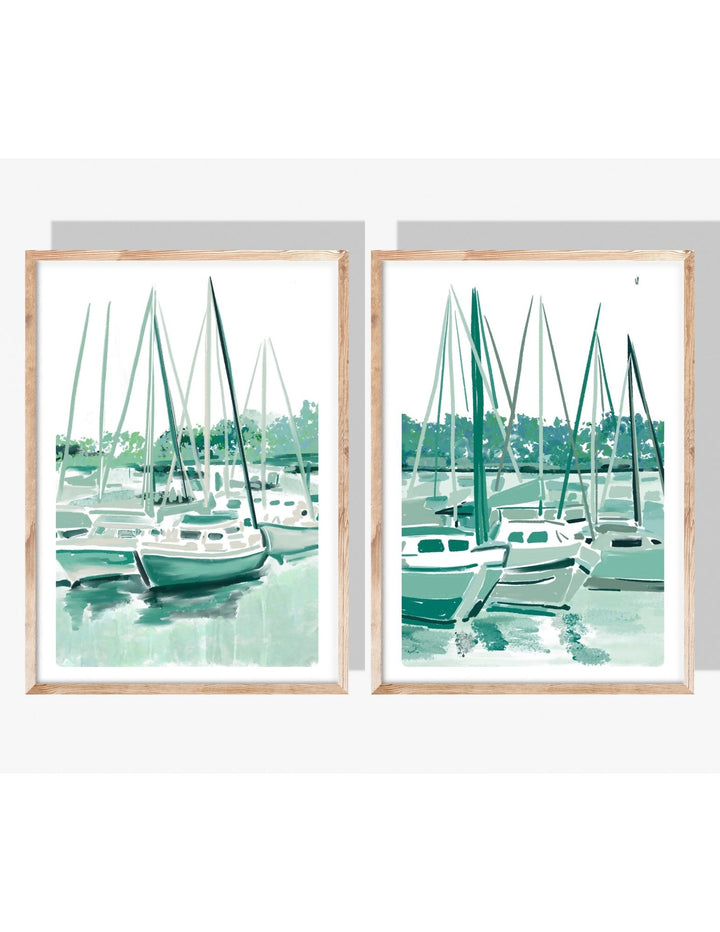 HARBOR TONES (Set of 2) - Art Prints