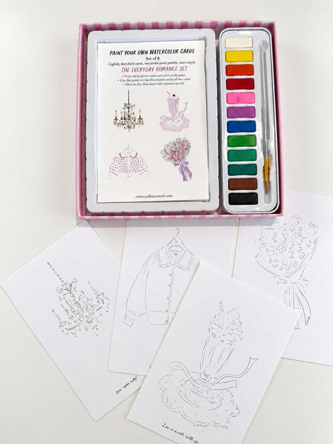 PAINT YOUR OWN: Watercolor Kit- Everyday Romance