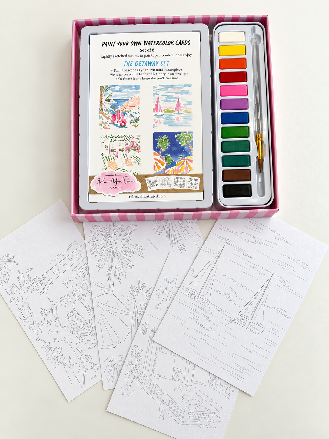 PAINT YOUR OWN: Watercolor Kit-Getaway