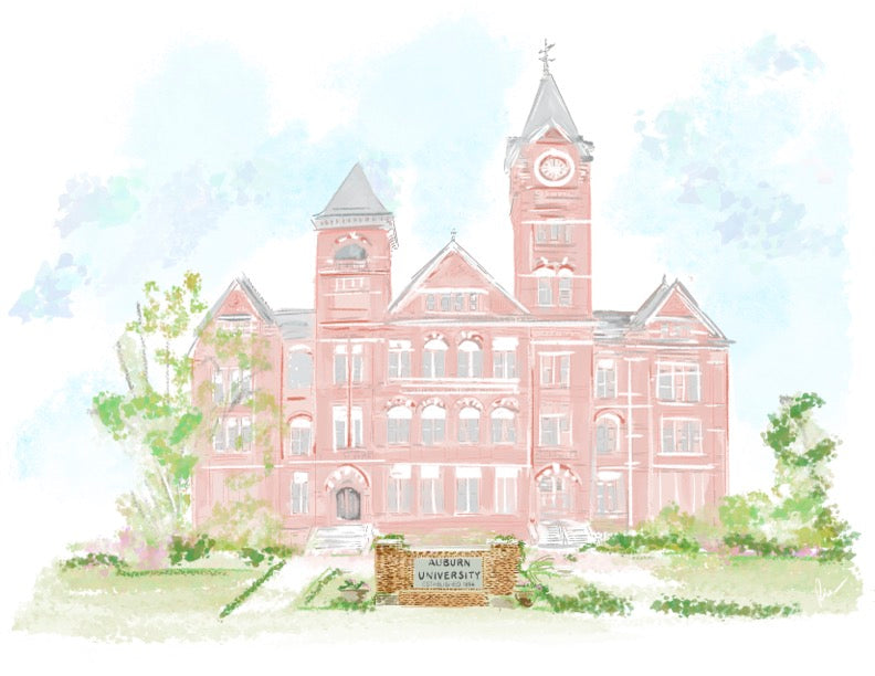 AUBURN UNIVERSITY - Art Print