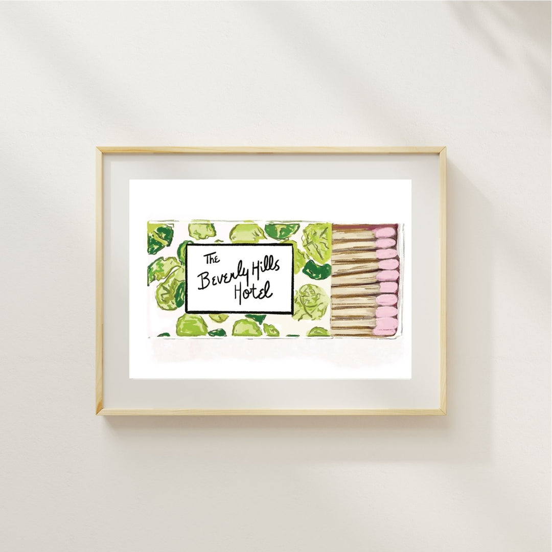 BEVERLY HILLS MATCHES - Art Print