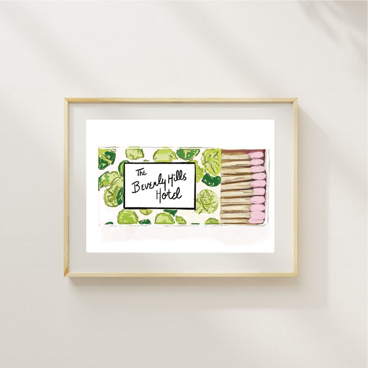 BEVERLY HILLS MATCHES - Art Print