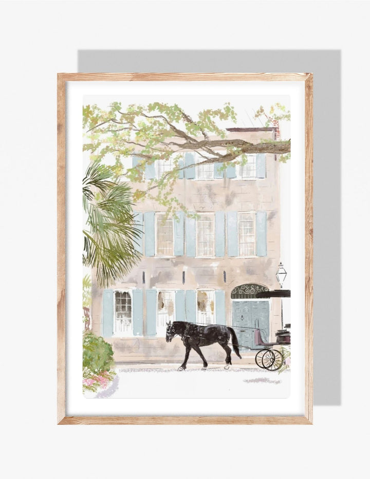 BLACK HORSE - Art Print