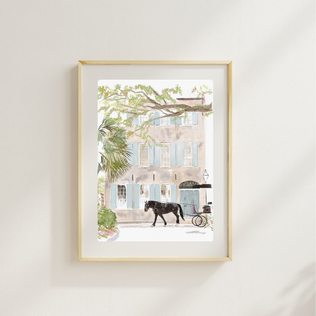 BLACK HORSE - Art Print