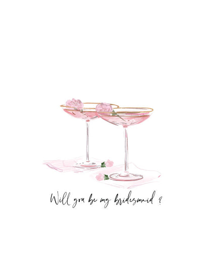 WILL YOU BE MY BRIDESMAID?- Note Card