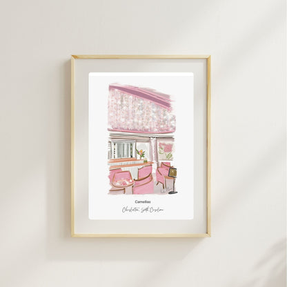 CAMELLIAS AT HOTEL BENNET - Art Print