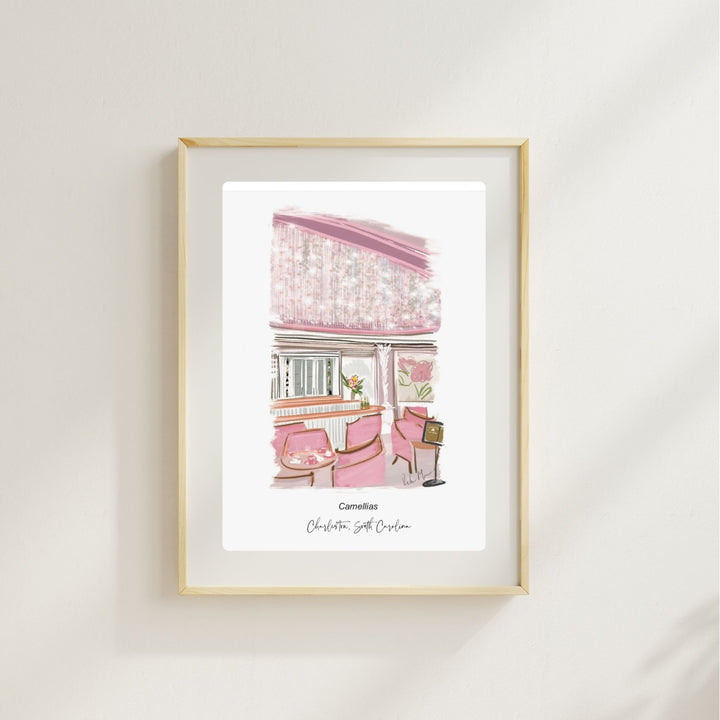 CAMELLIAS AT HOTEL BENNET - Art Print
