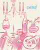 CHANDELIER CHEERS-NOTE CARD