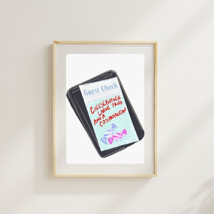 BURGER & COSMO - Art Print