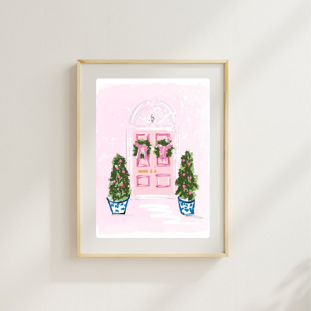 CHRISTMAS DOORS - Art Print