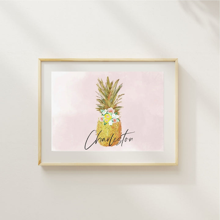 CHARLESTON PINEAPPLE - Art Print
